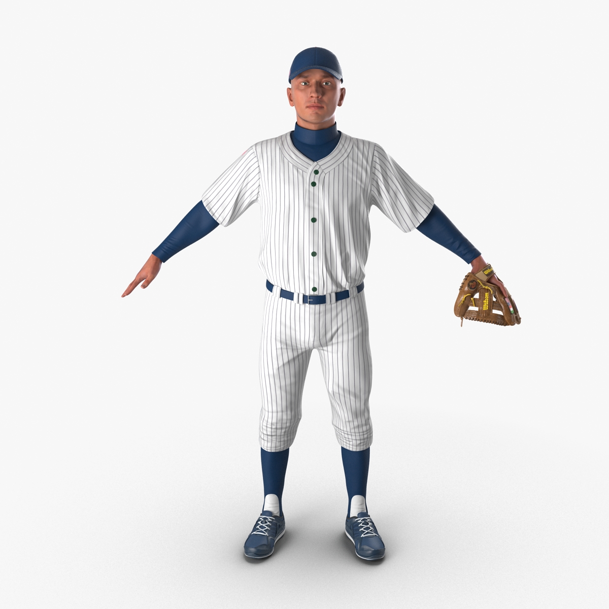 3D model Baseball Player Generic 6