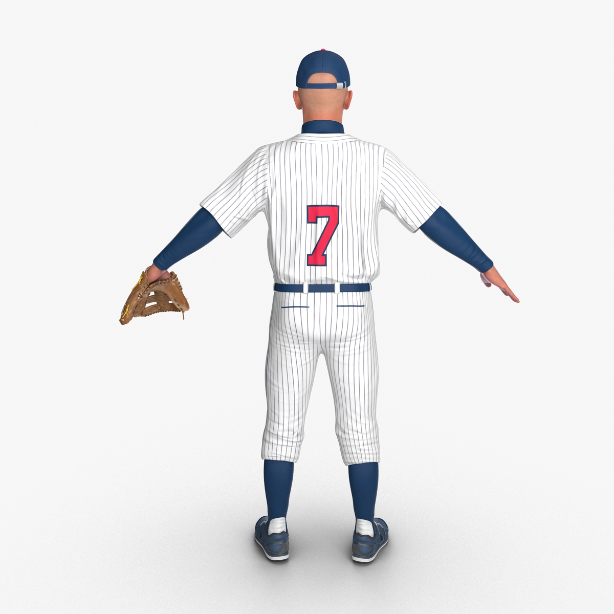 3D model Baseball Player Generic 6