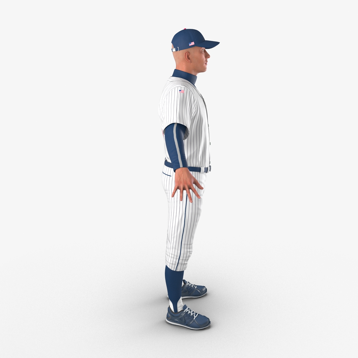 3D model Baseball Player Generic 6