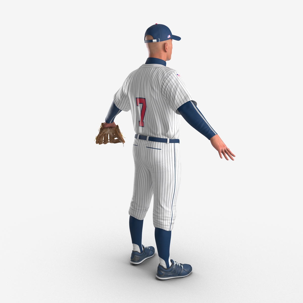 3D model Baseball Player Generic 6