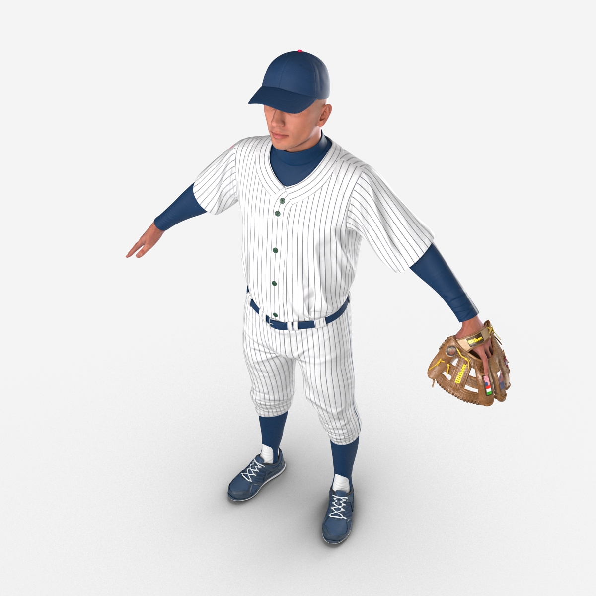 3D model Baseball Player Generic 6