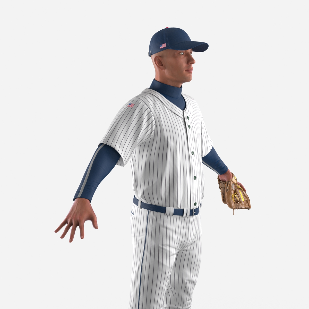 3D model Baseball Player Generic 6