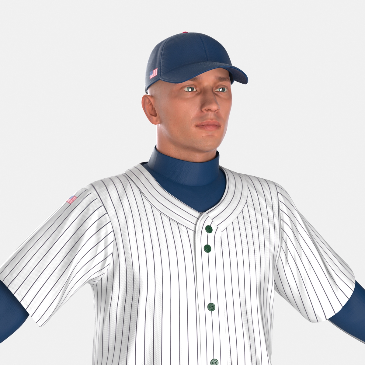 3D model Baseball Player Generic 6