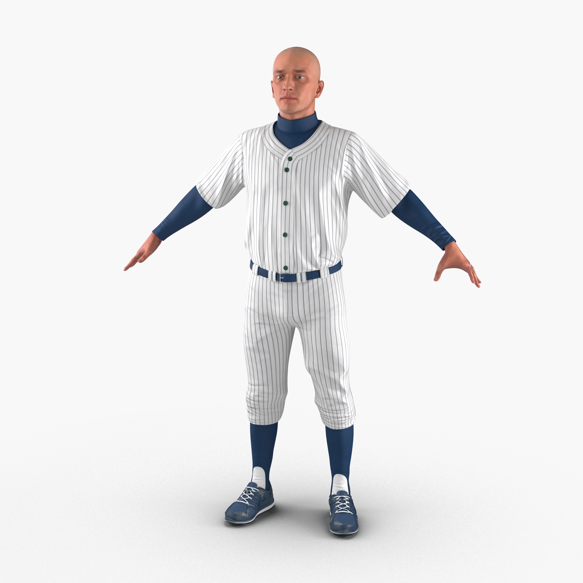 3D model Baseball Player Generic 6