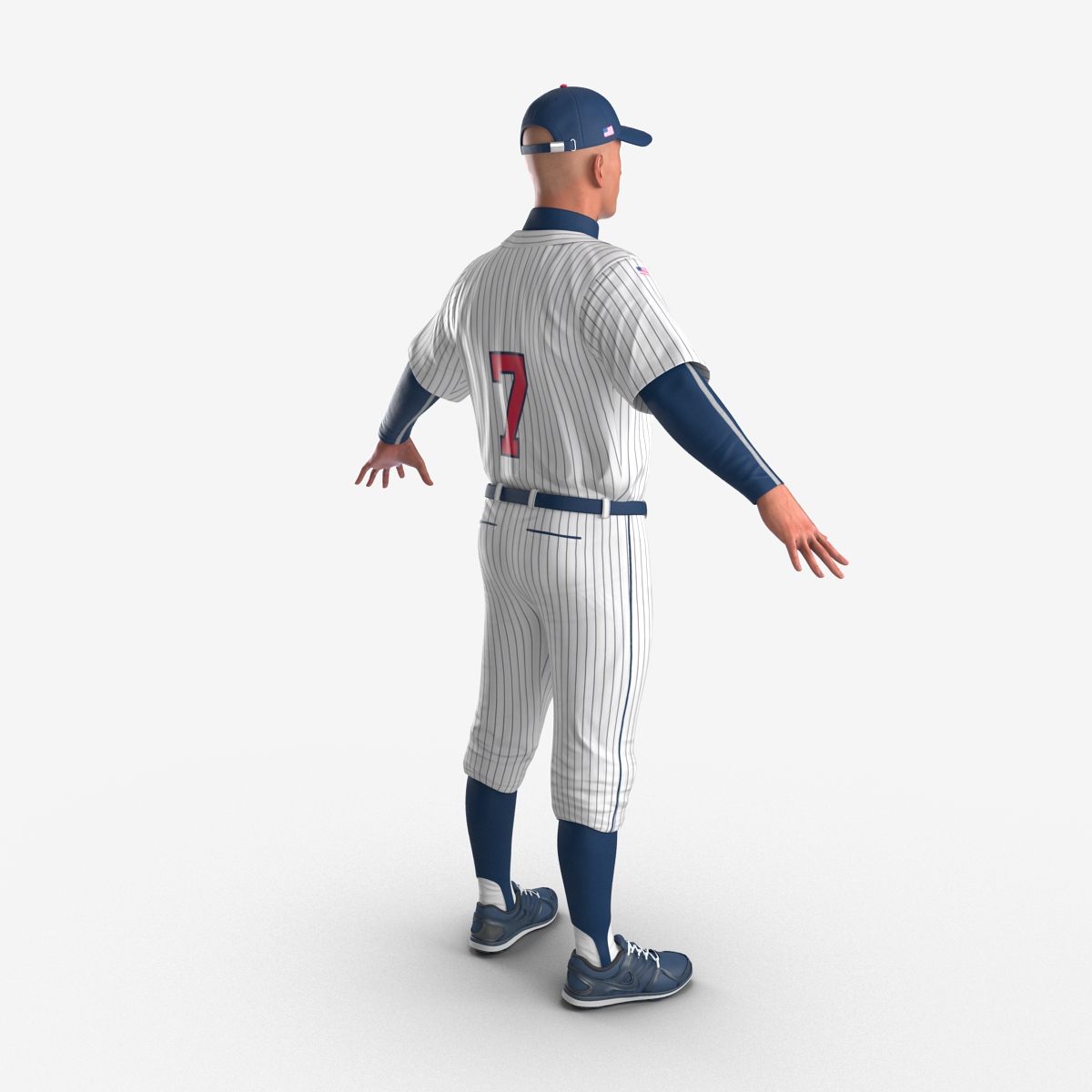 3D model Baseball Player Generic 5