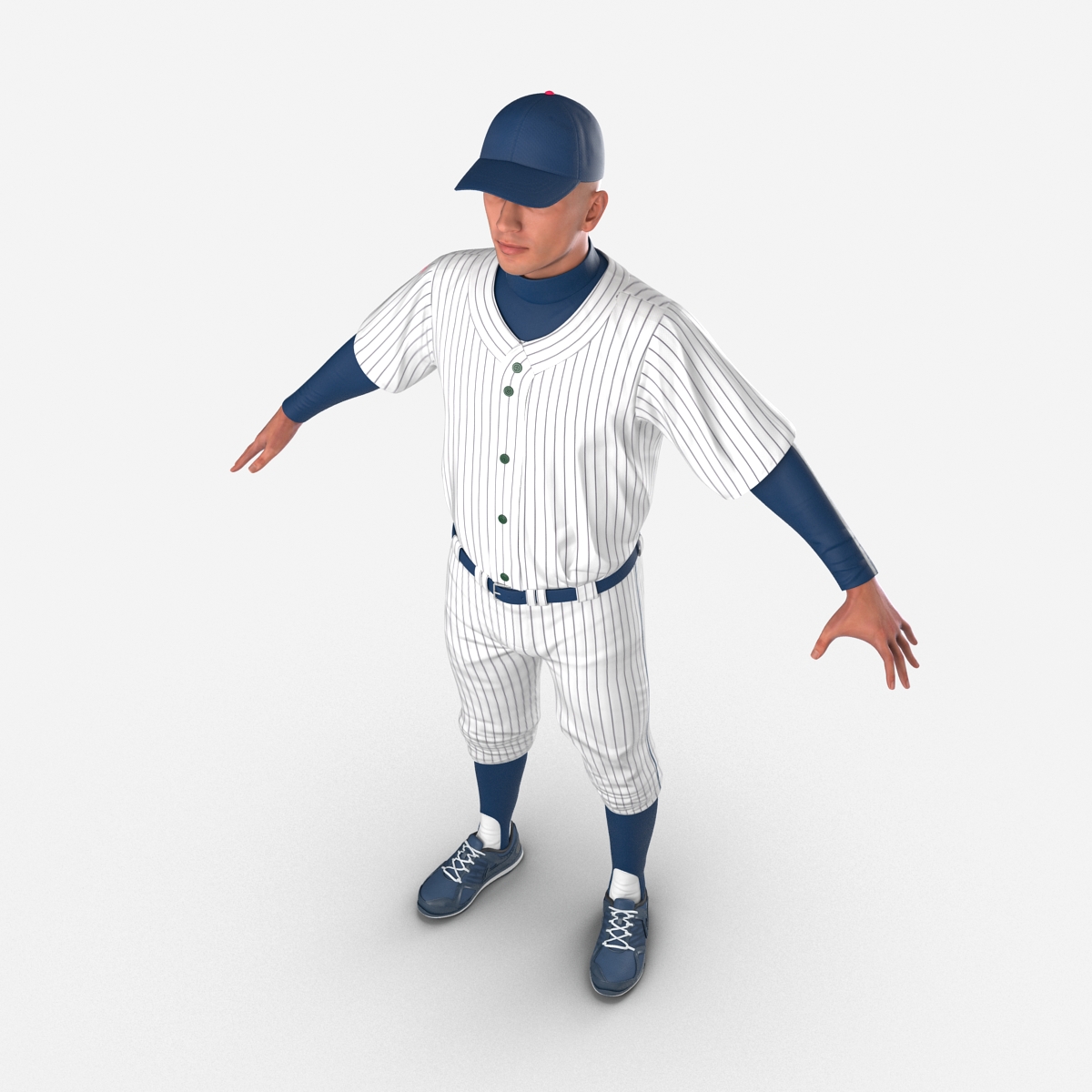 3D model Baseball Player Generic 5