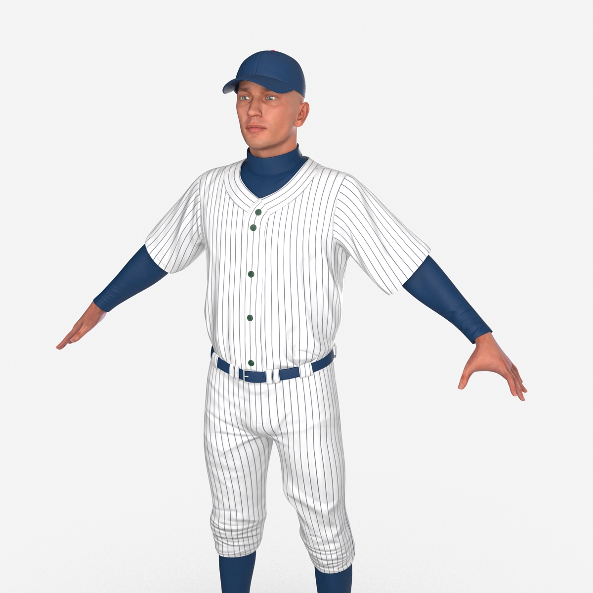 3D model Baseball Player Generic 5