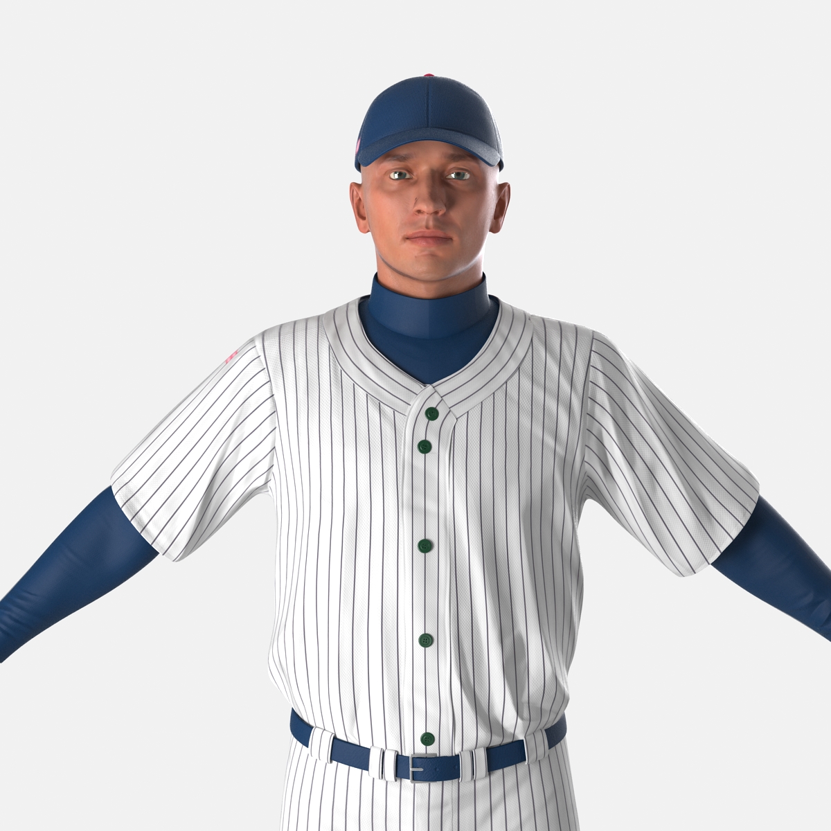 3D model Baseball Player Generic 5