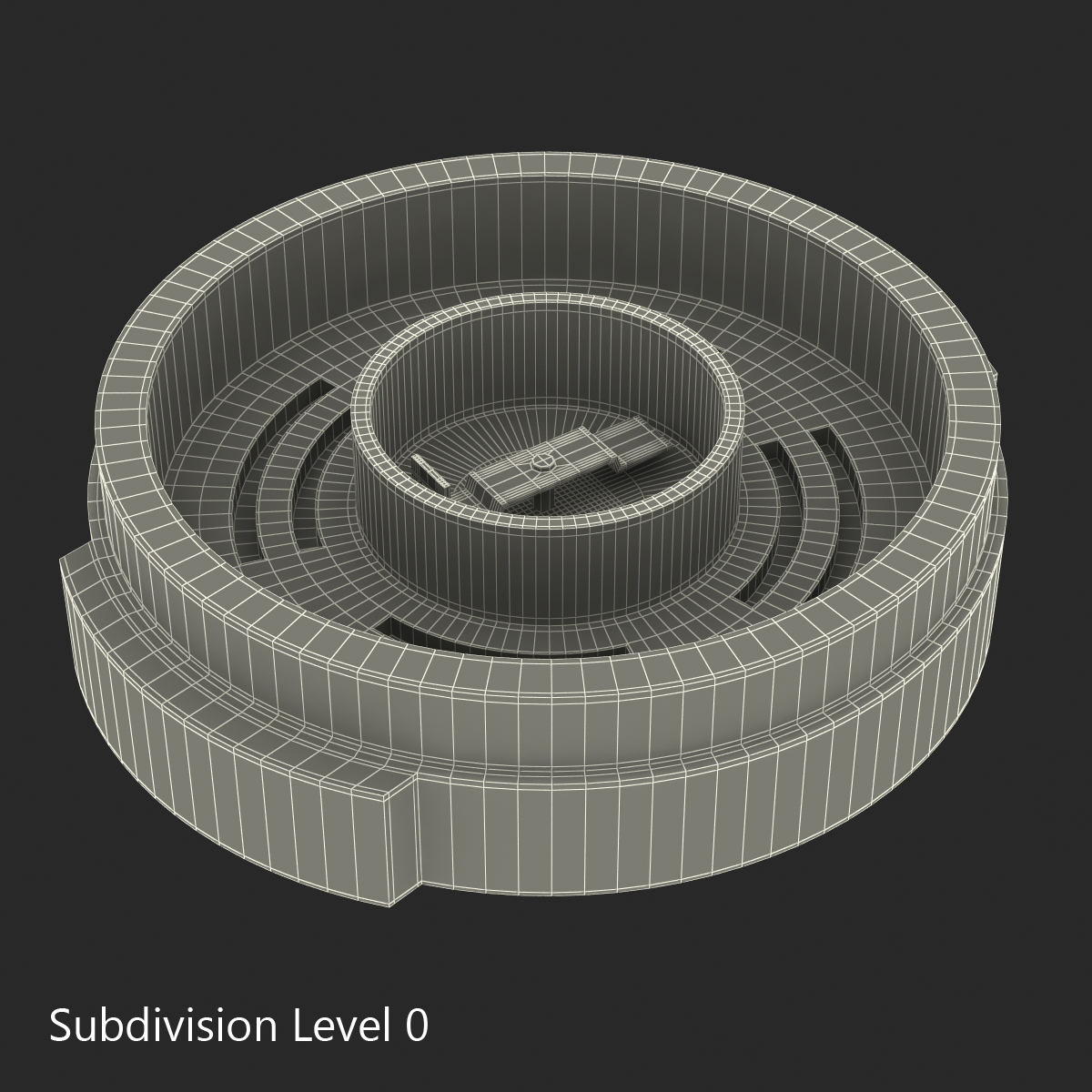 Industrial Anodized End Cap 4 3D model