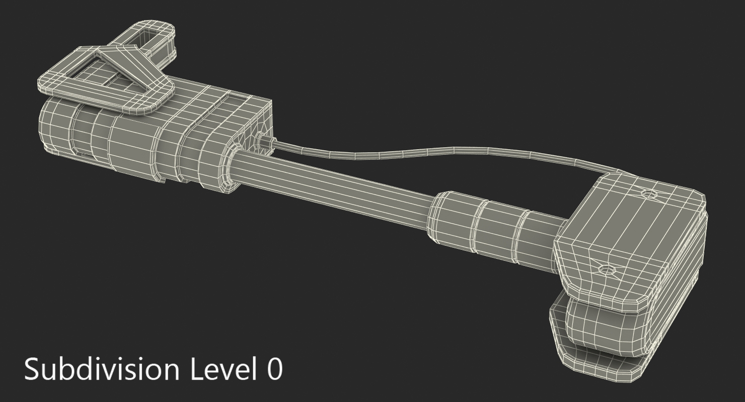 3D Ram Cylinder Hydraulic Sci Fi 3