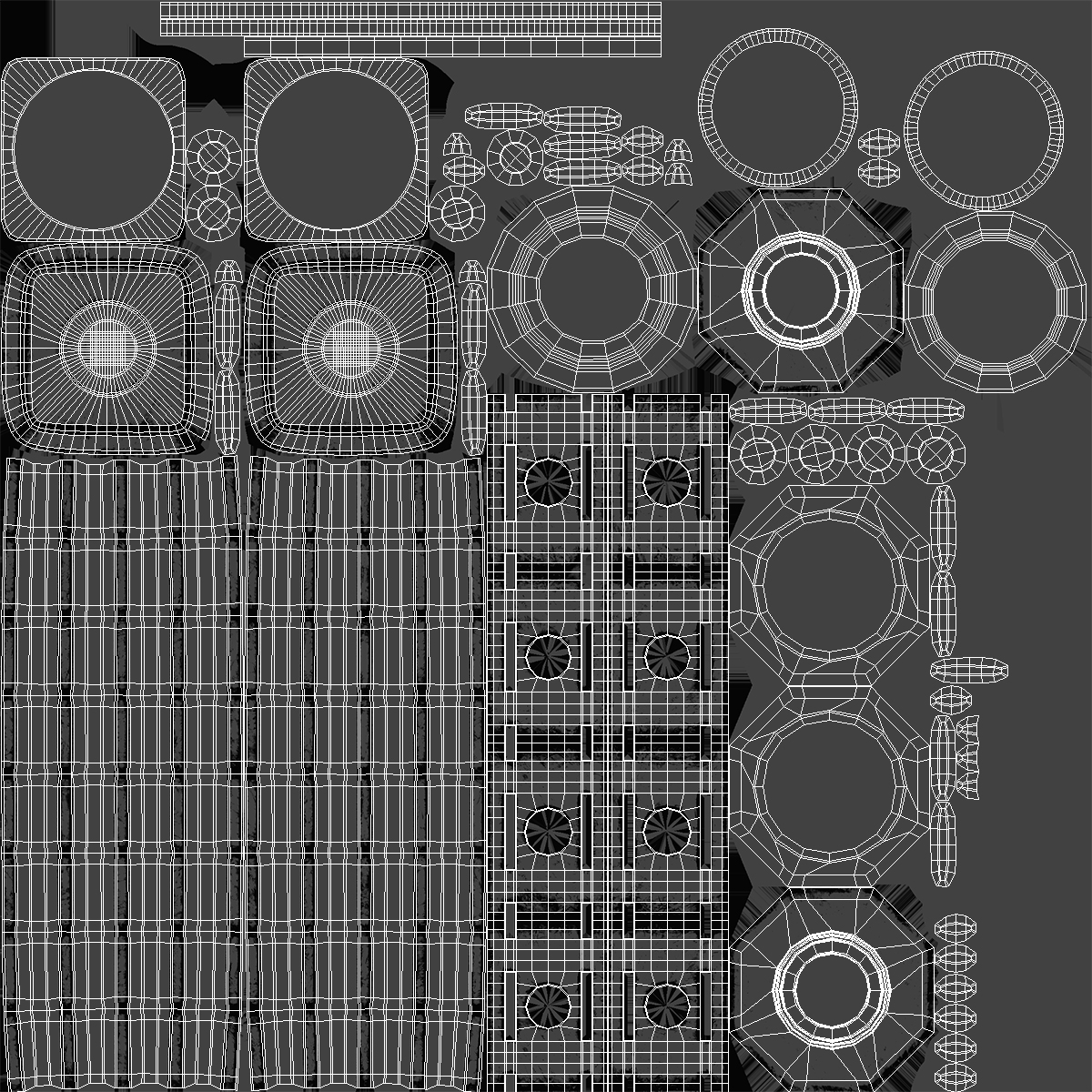 3D Ram Cylinder Hydraulic Sci Fi 5