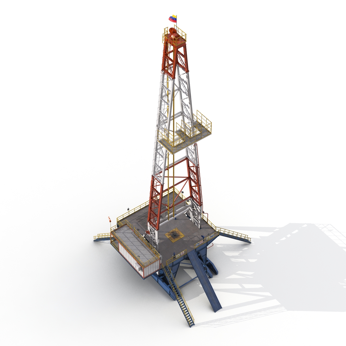 3D Fracking Gas Platform 2 model