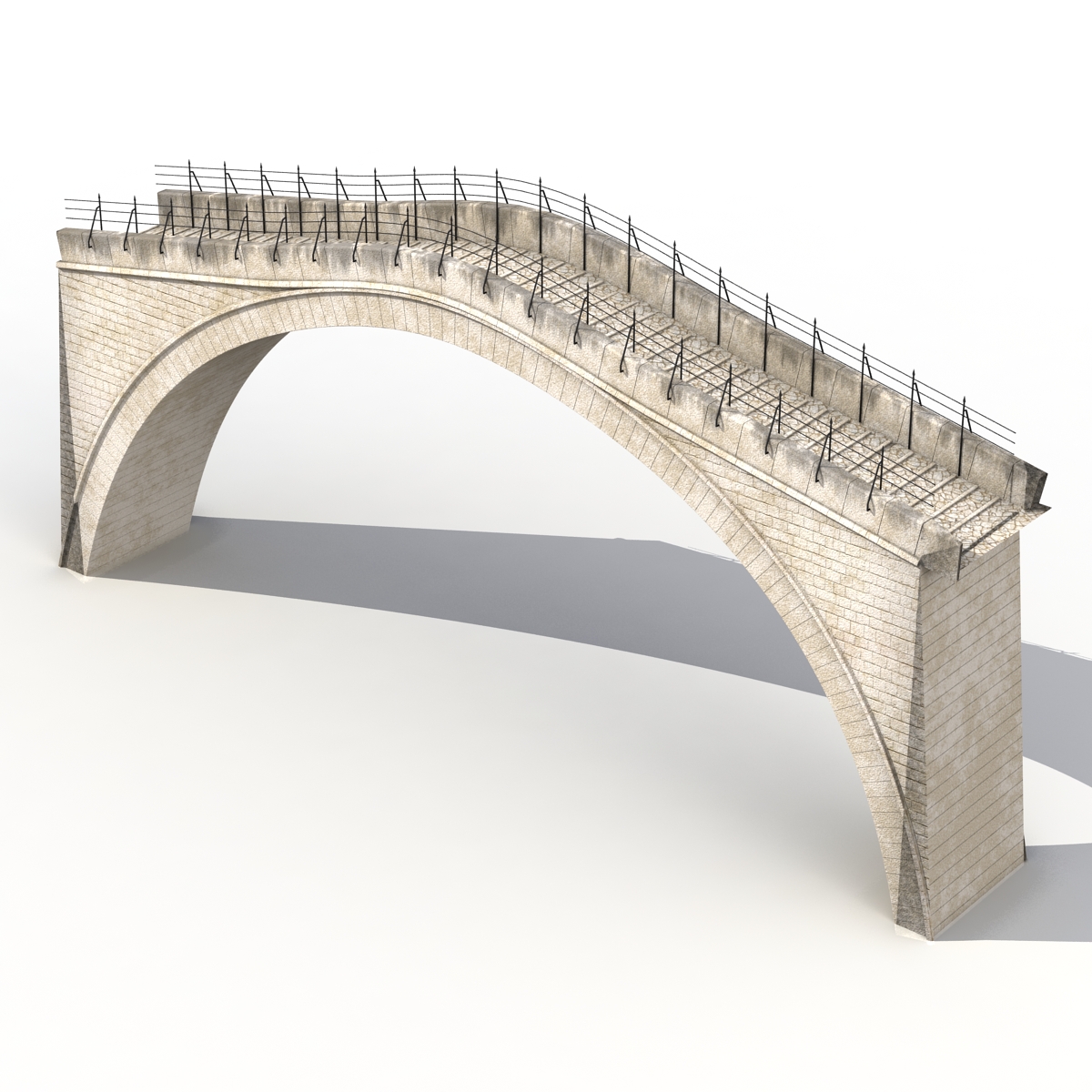 3D model Ottoman Bridge Stari Most