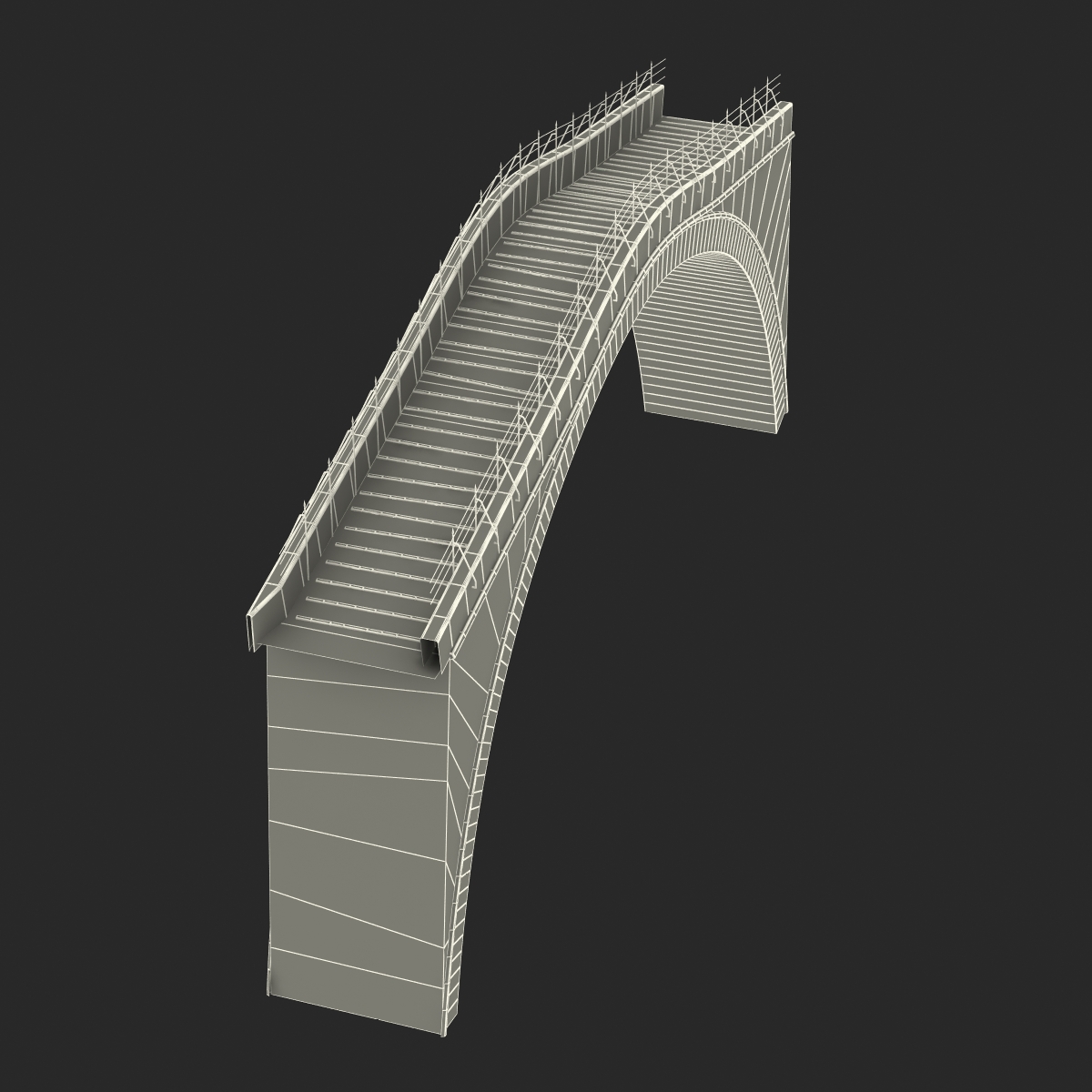 3D model Ottoman Bridge Stari Most