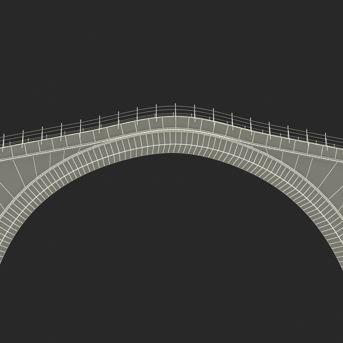 3D model Ottoman Bridge Stari Most