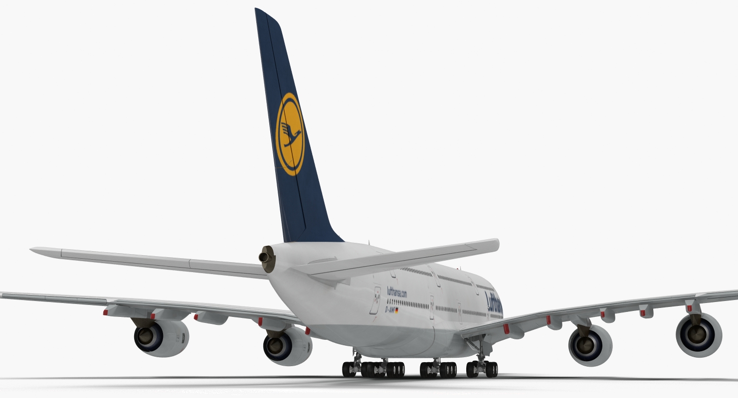 3D Airbus A380 1000 Lufthansa