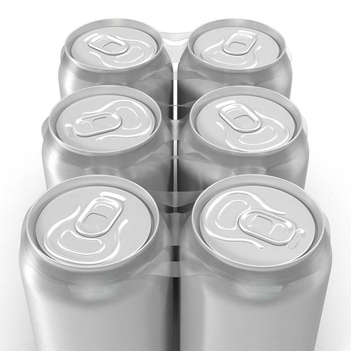 3D Six Pack of Cans