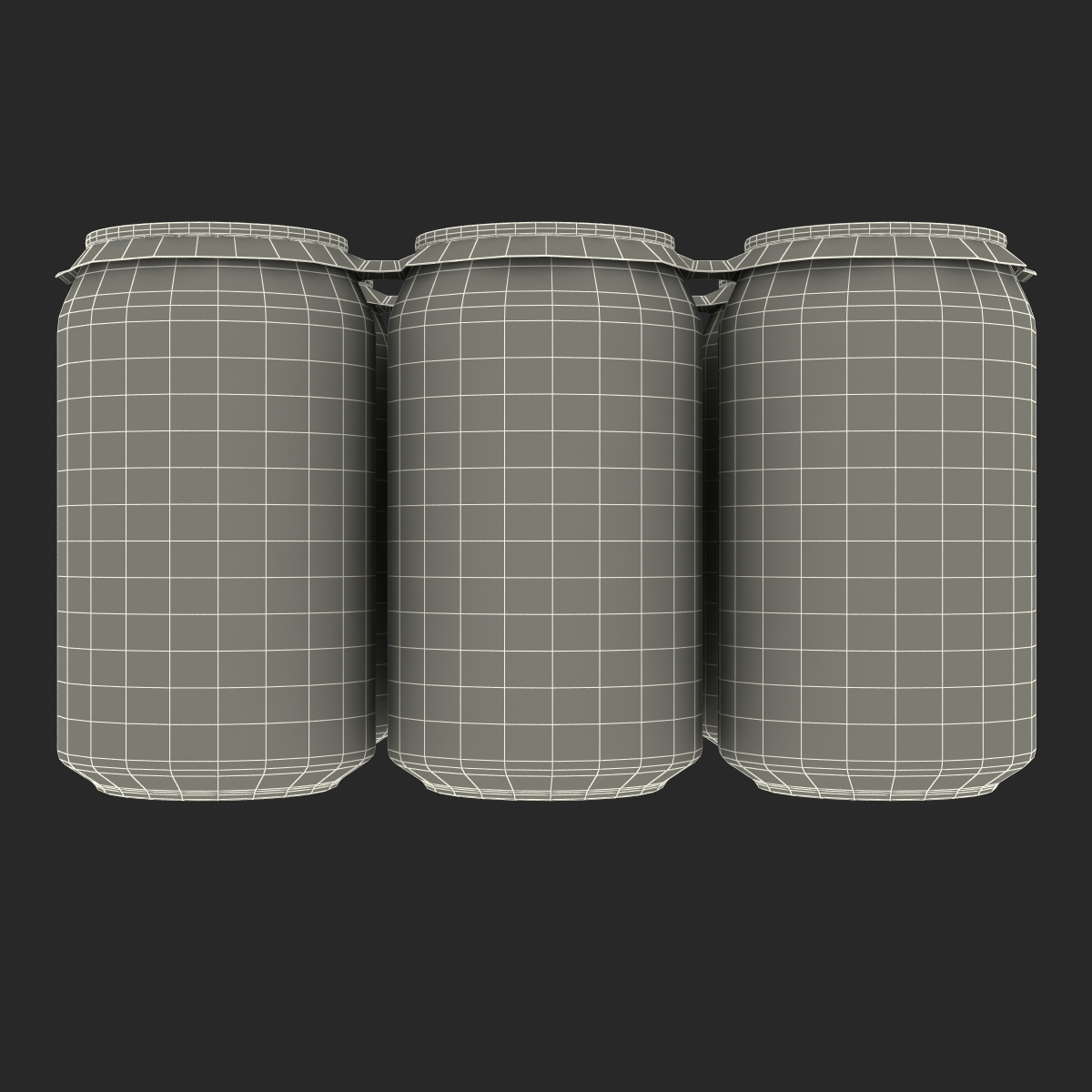 3D Six Pack of Cans