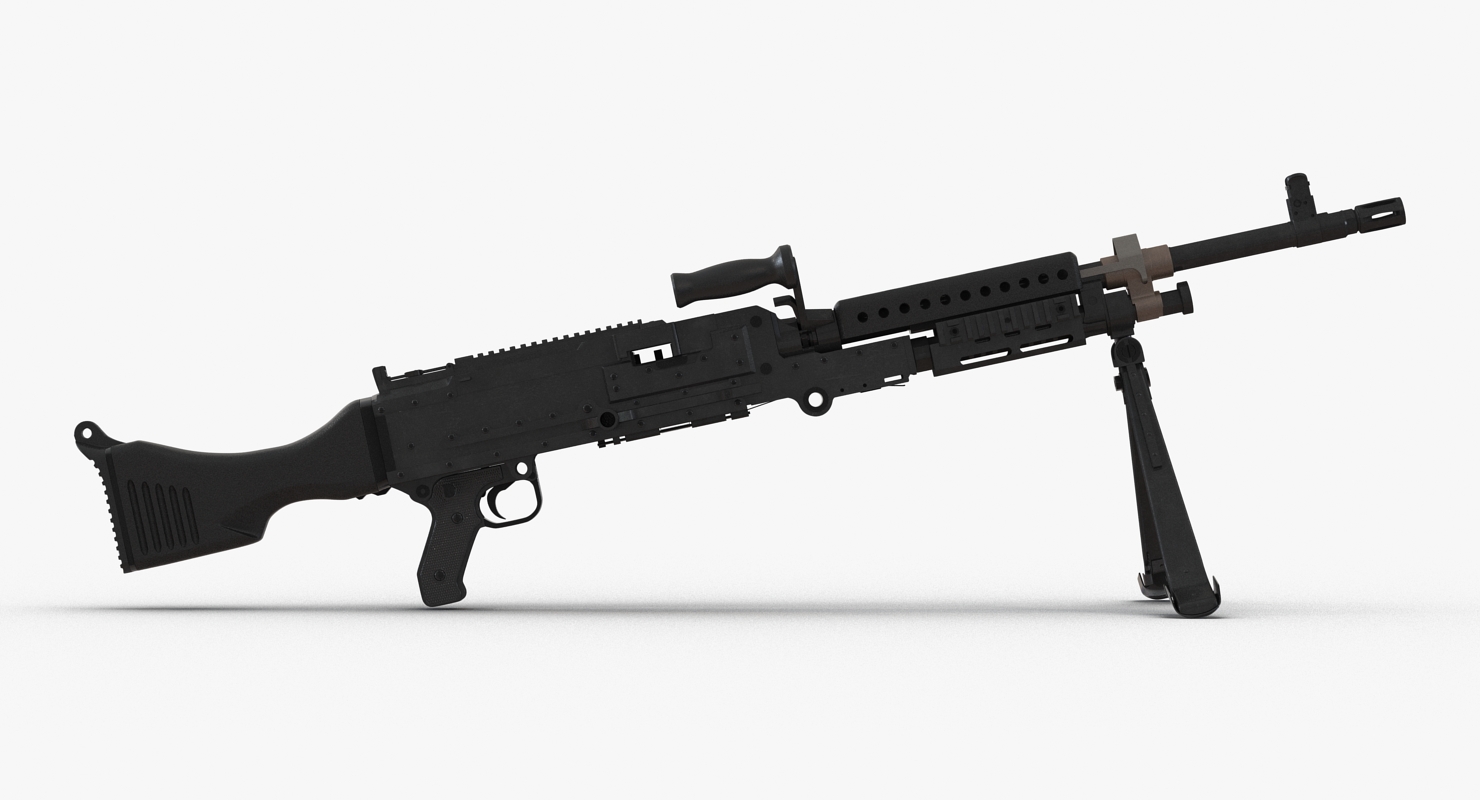 US Machine Gun M240 3D model