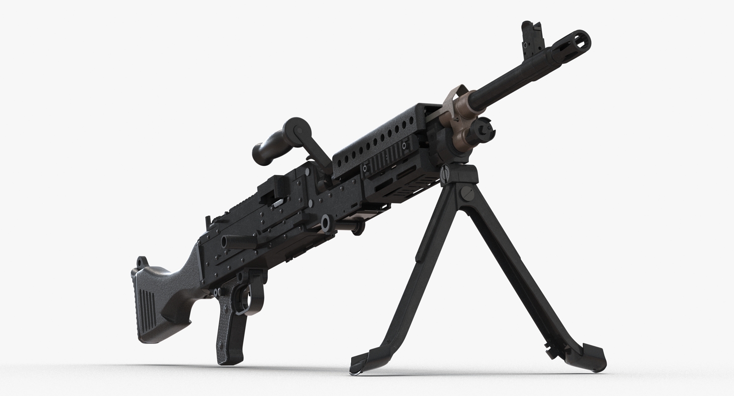 US Machine Gun M240 3D model