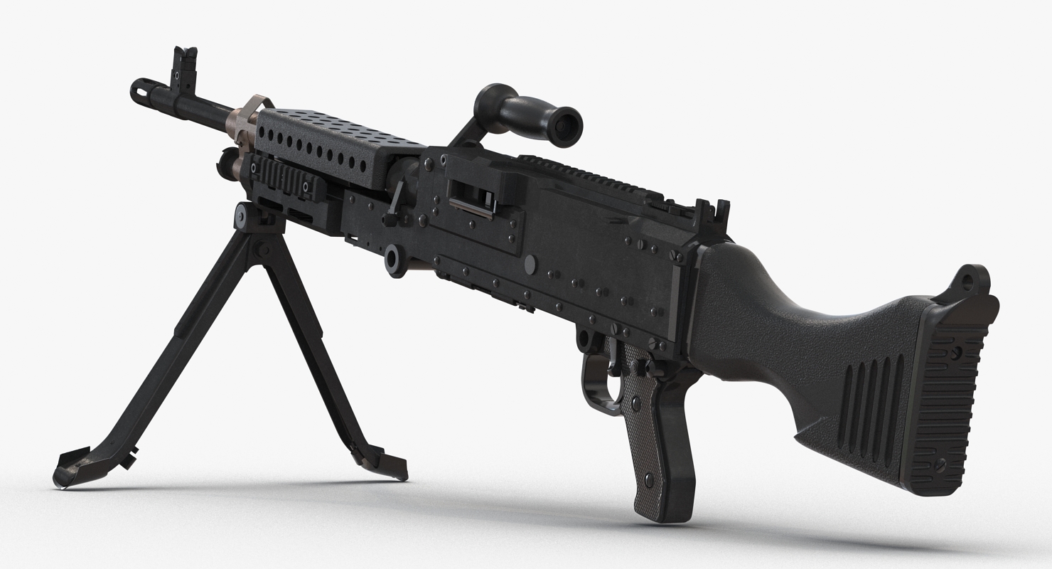 US Machine Gun M240 3D model