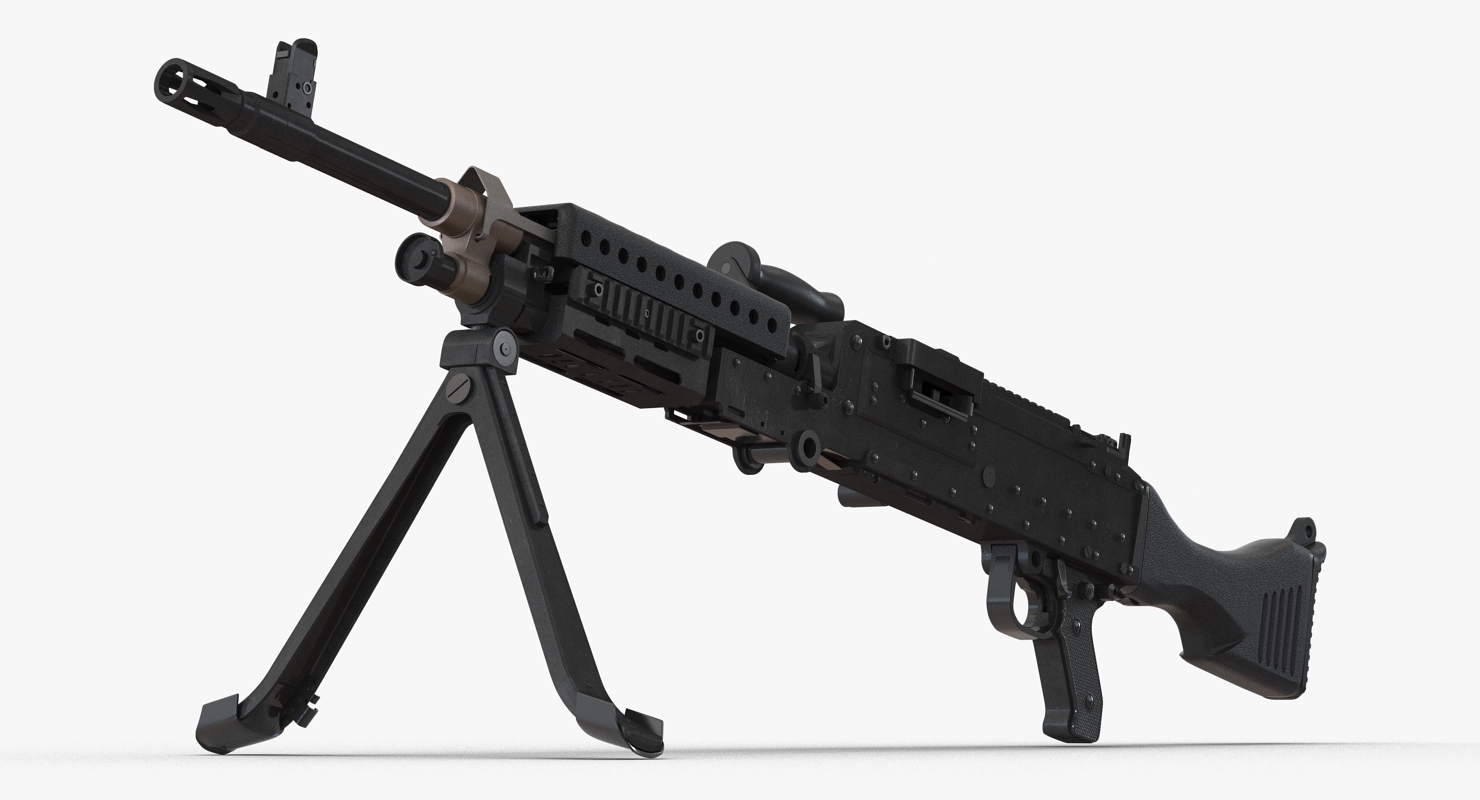 US Machine Gun M240 3D model