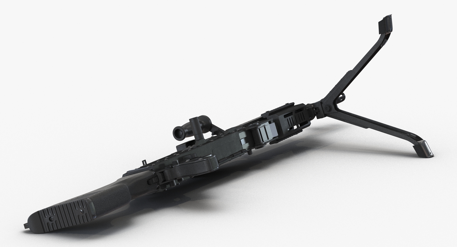 US Machine Gun M240 3D model