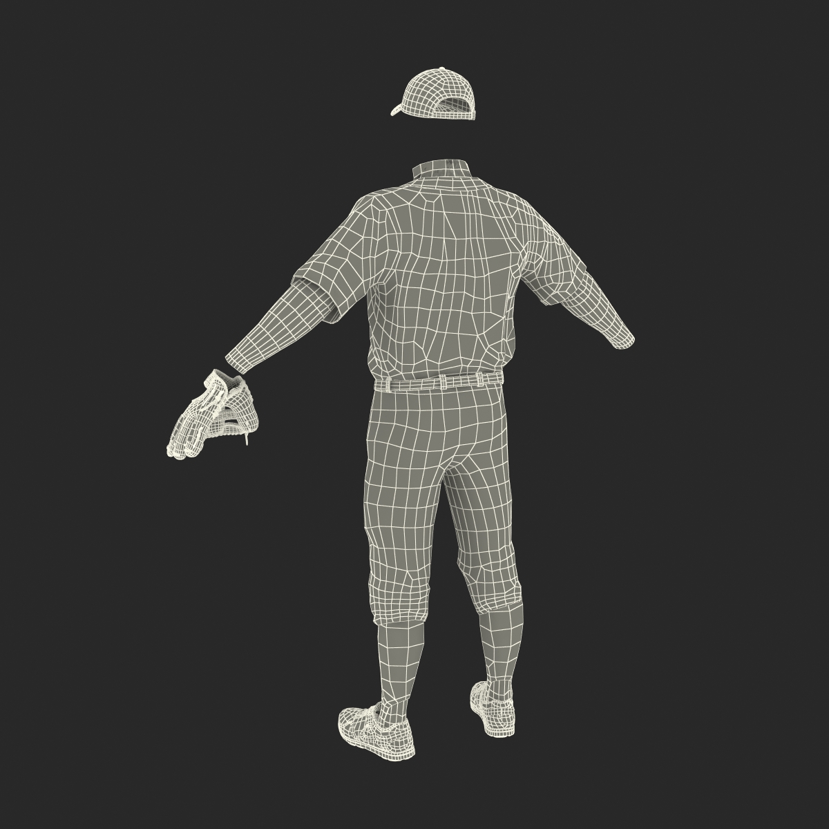 Baseball Player Outfit Mets 3D