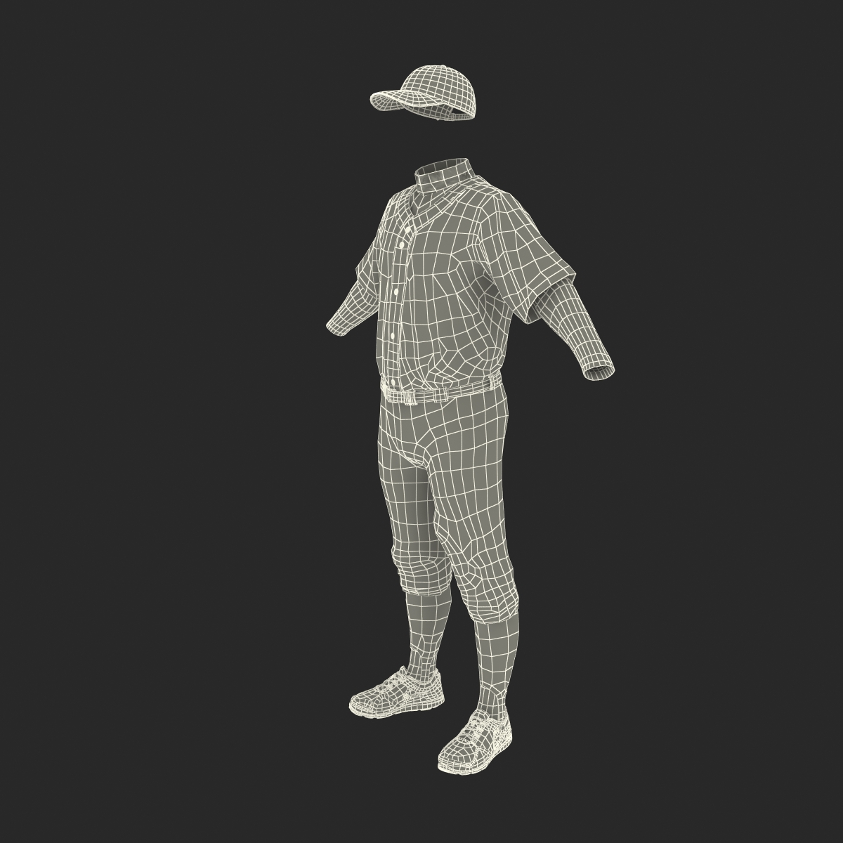 3D model Baseball Player Outfit Twins 2