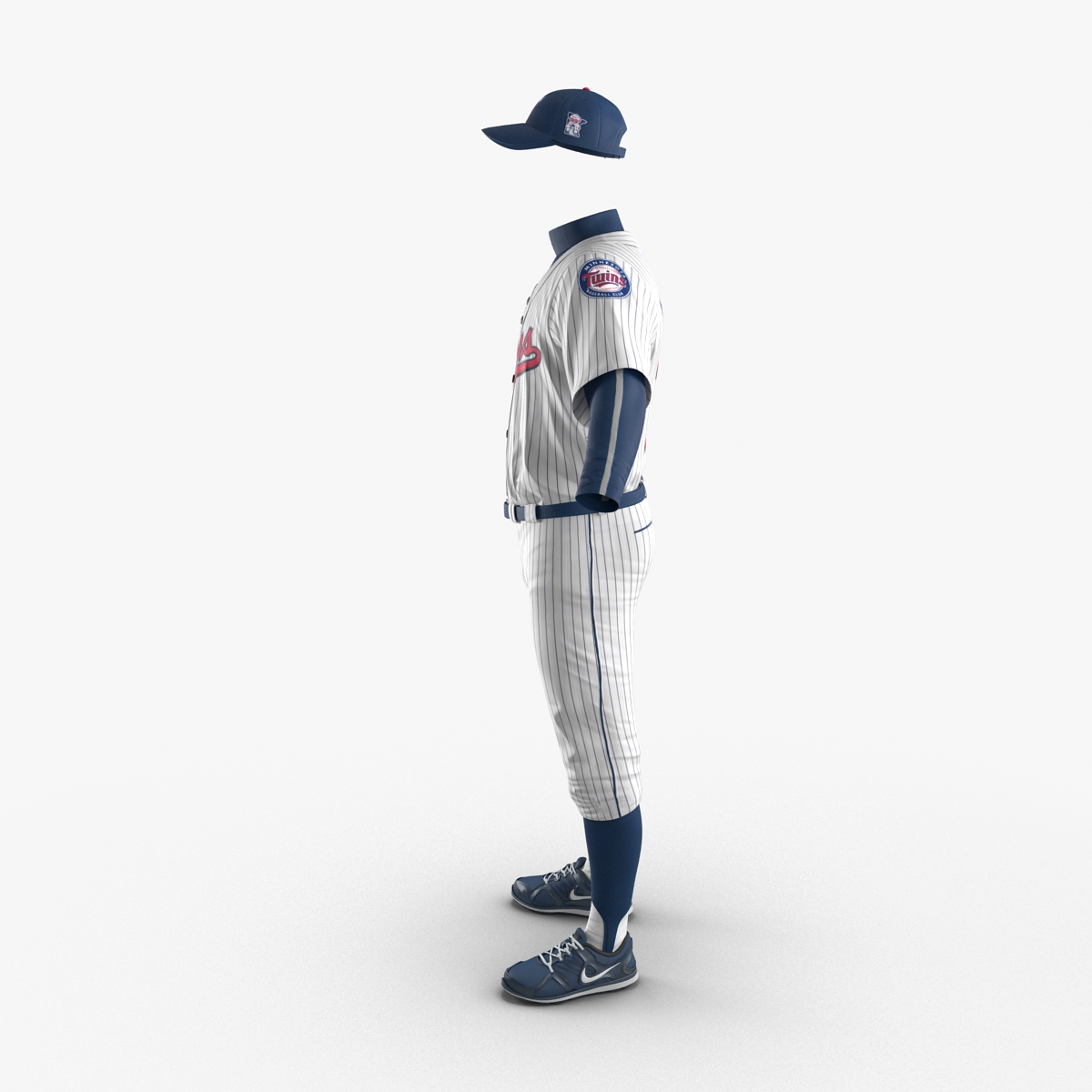 3D model Baseball Player Outfit Twins 2