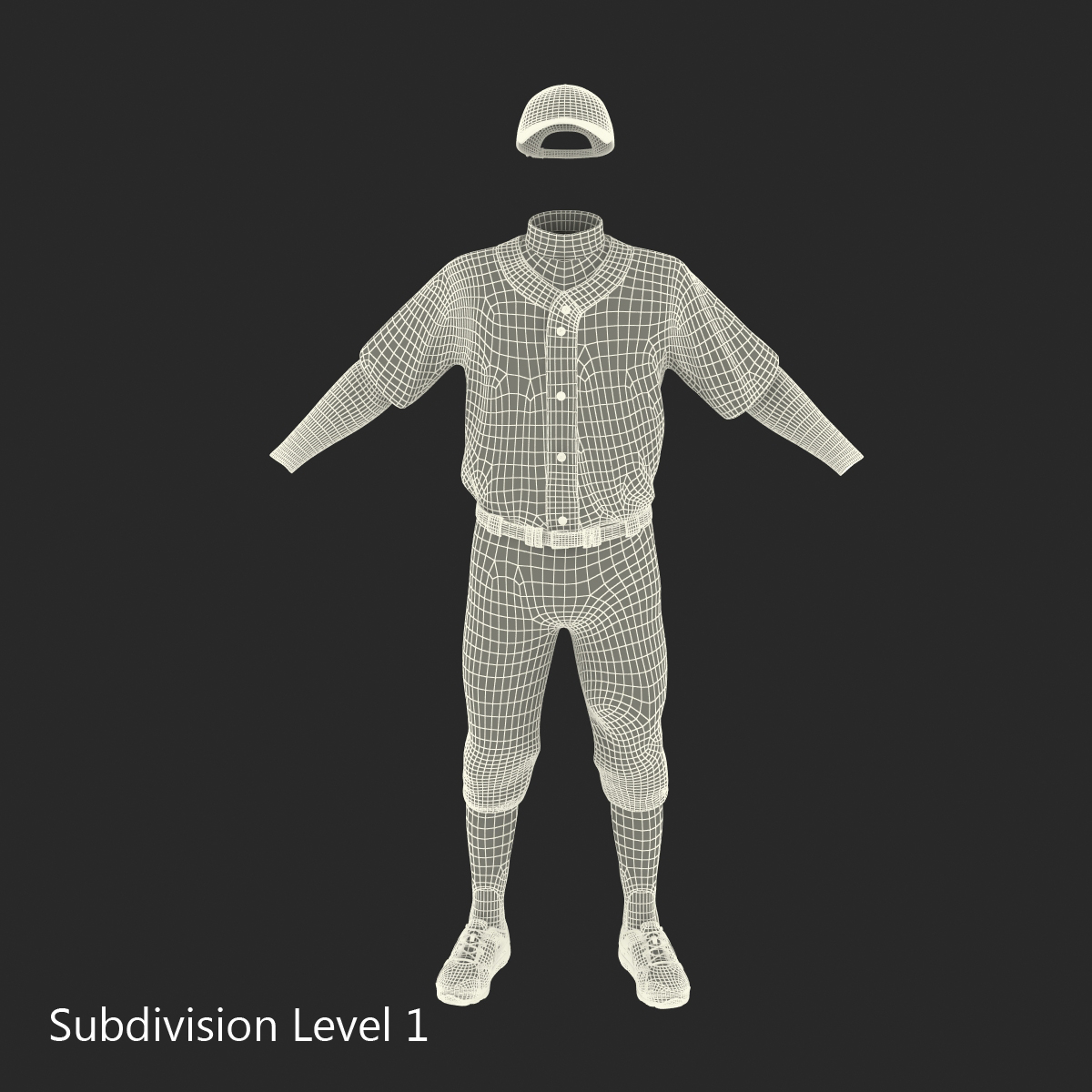 3D model Baseball Player Outfit Twins 2