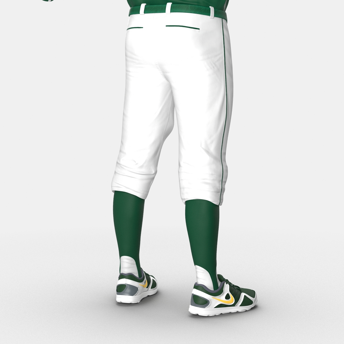 Baseball Player Outfit Athletics 2 3D model