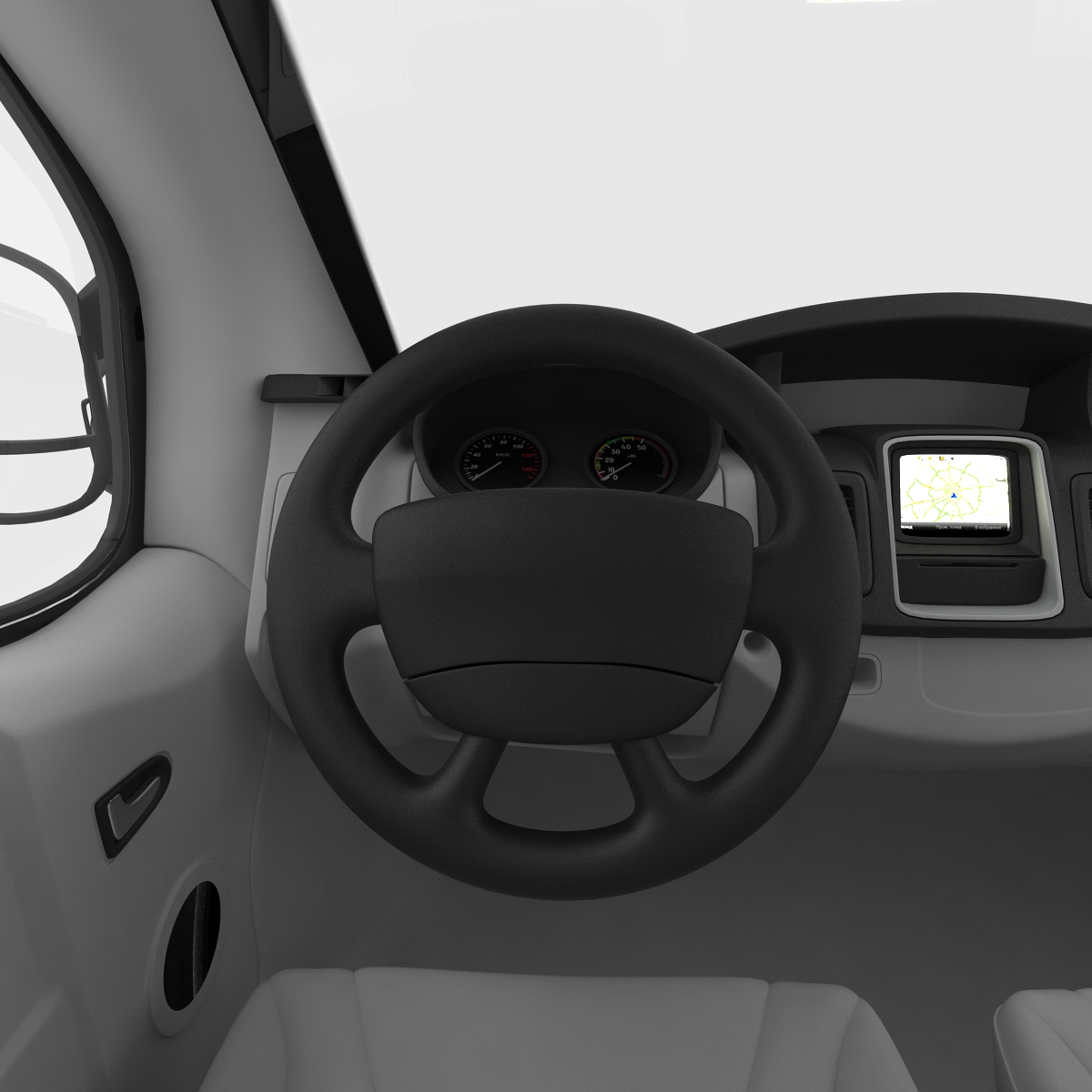 Opel Vivaro 2013 Simple Interior 3D