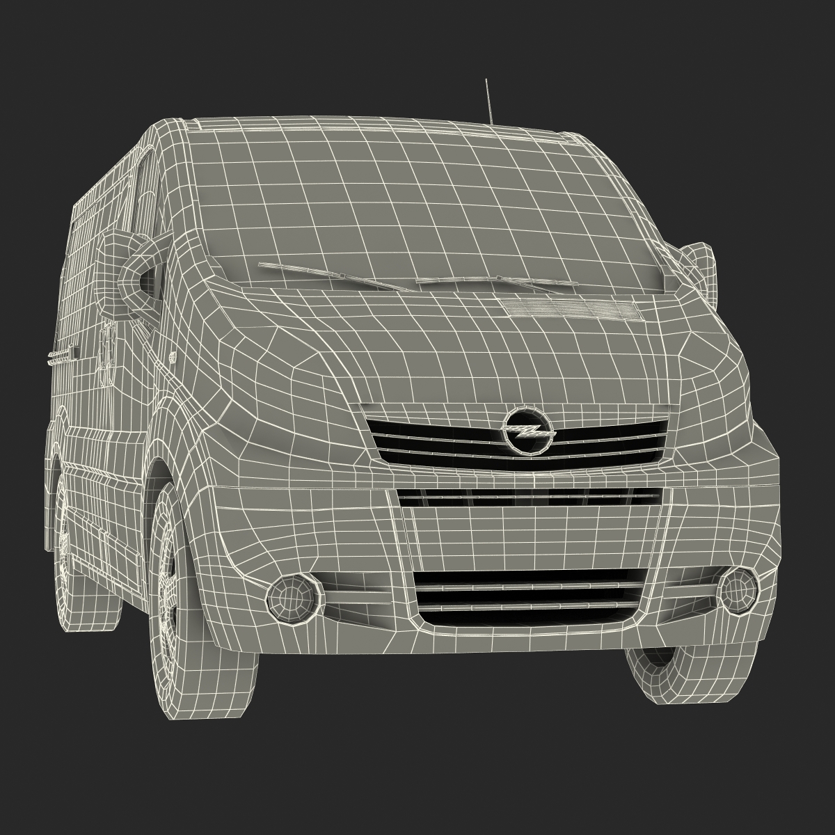 Opel Vivaro 2013 Simple Interior 3D