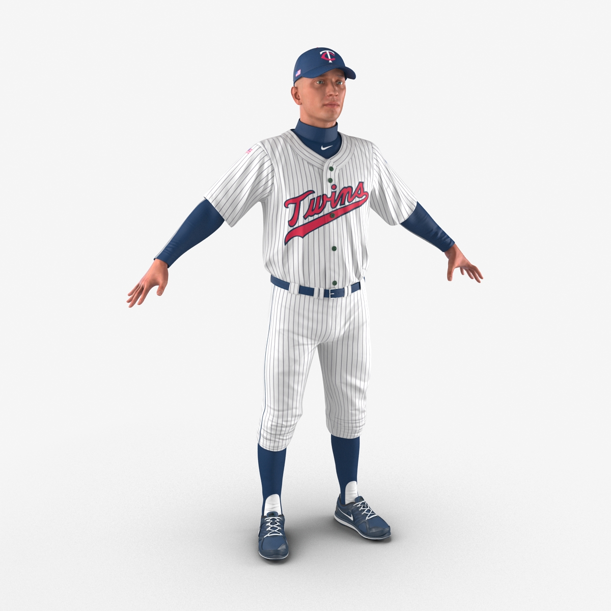 3D Baseball Player Twins 2 model