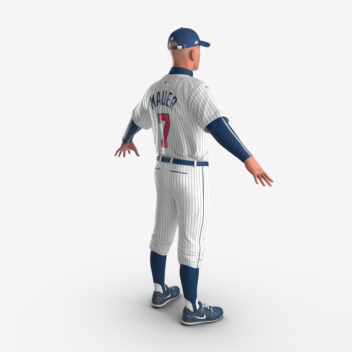 3D Baseball Player Twins 2 model