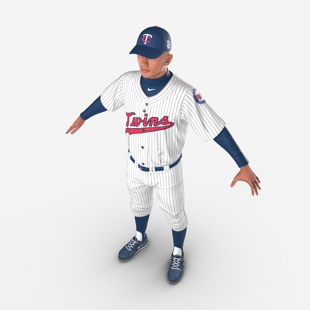 3D Baseball Player Twins 2 model