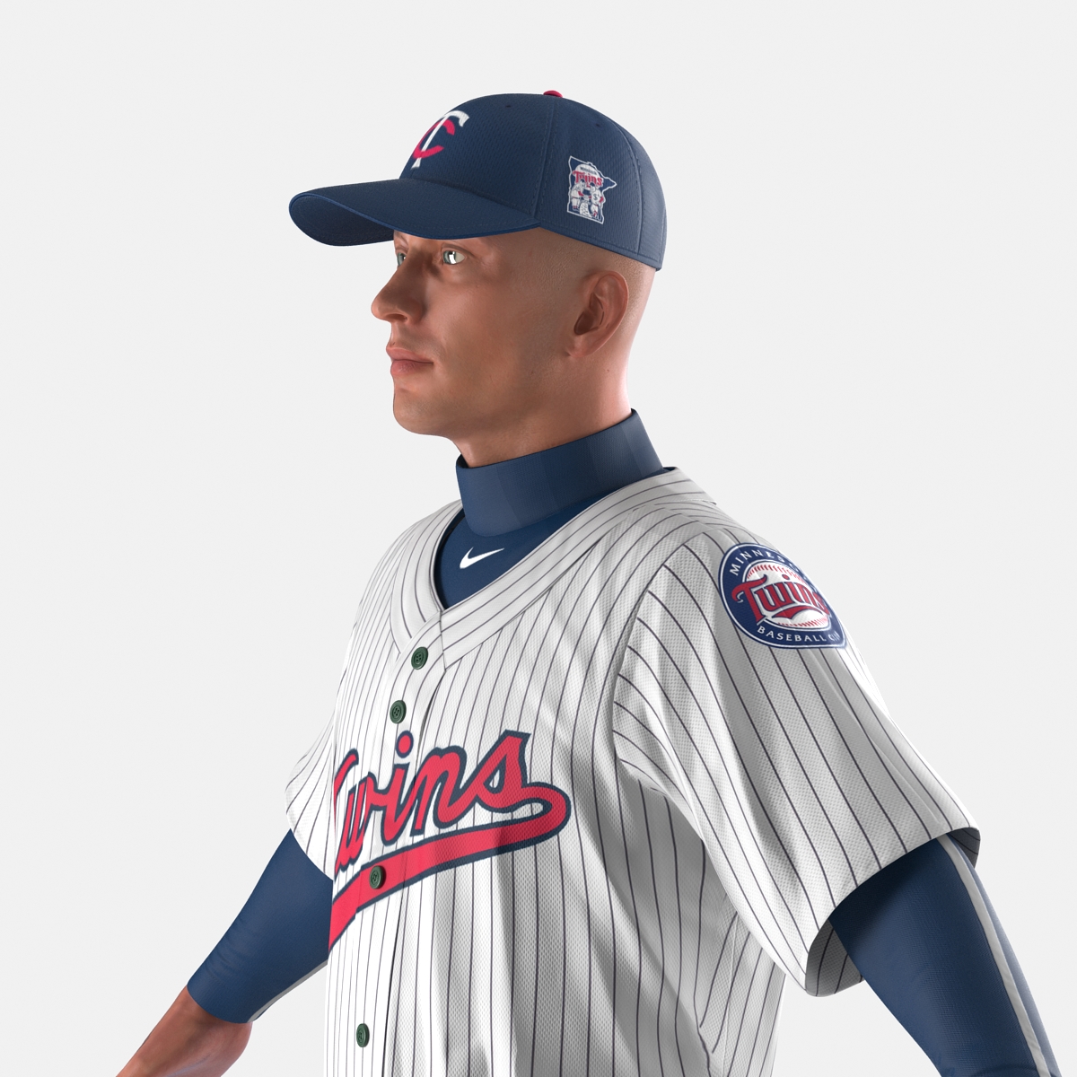 3D Baseball Player Twins 2 model