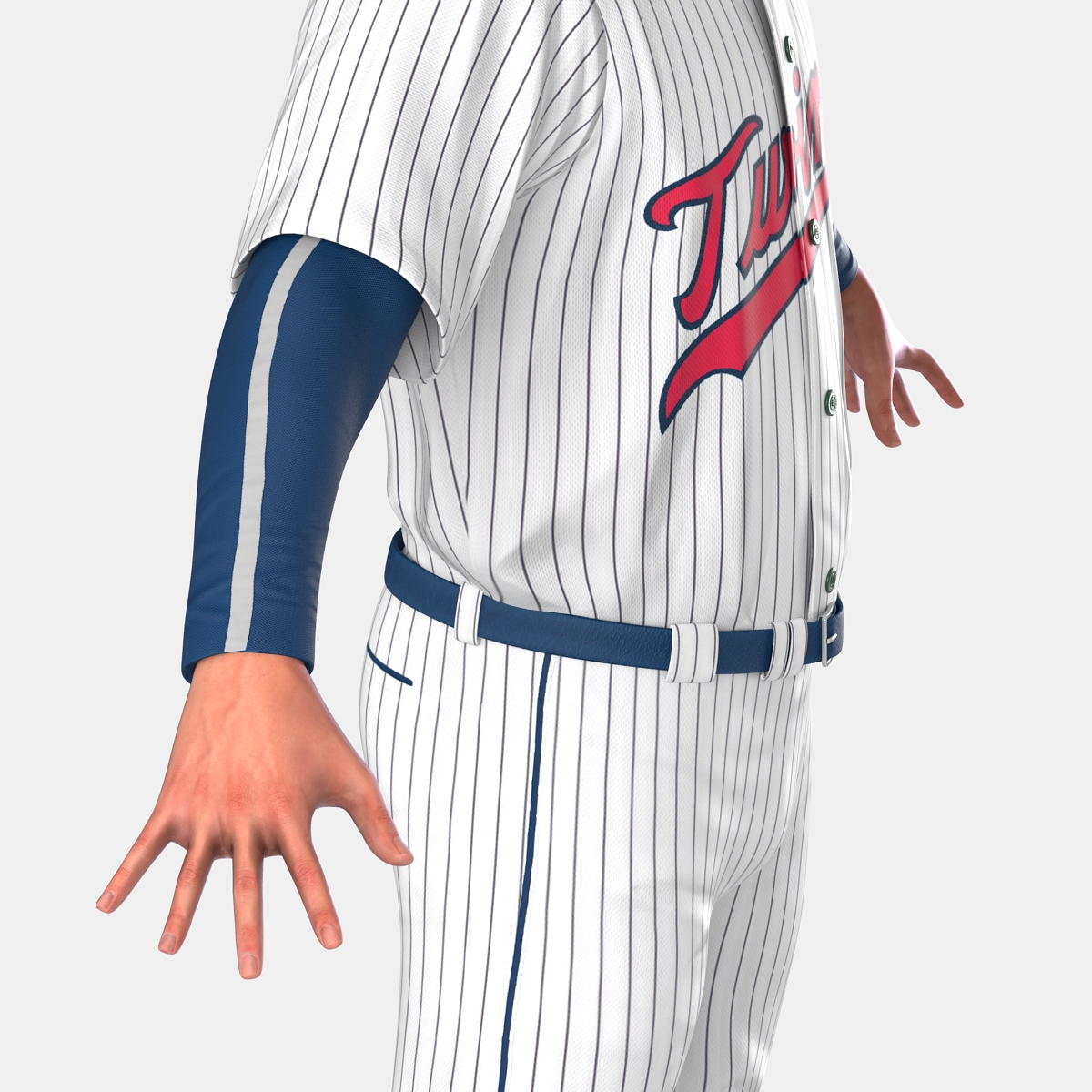 3D Baseball Player Twins 2 model