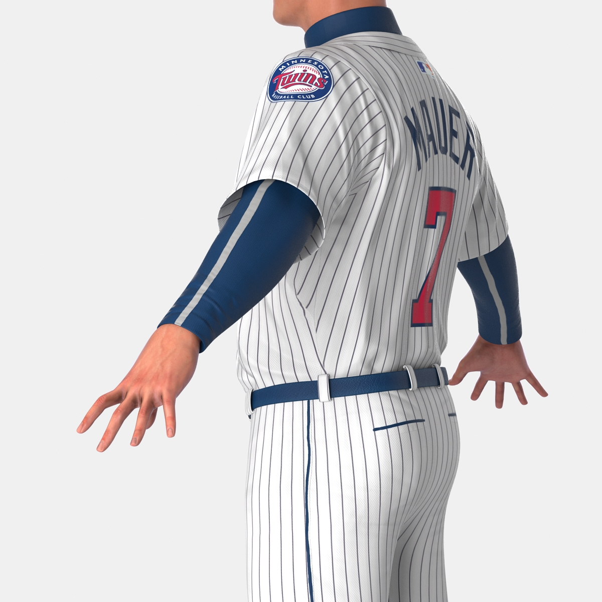 3D Baseball Player Twins 2 model