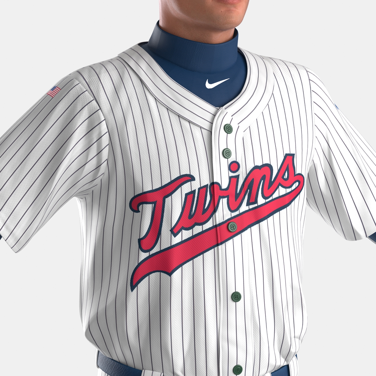 3D Baseball Player Twins 2 model