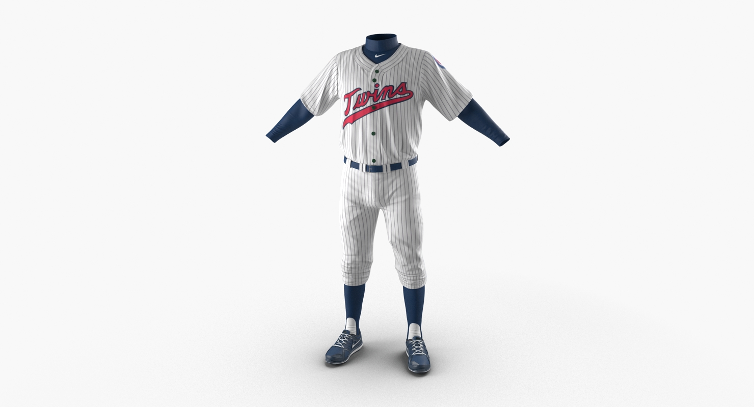 3D model Baseball Player Outfit Twins 3