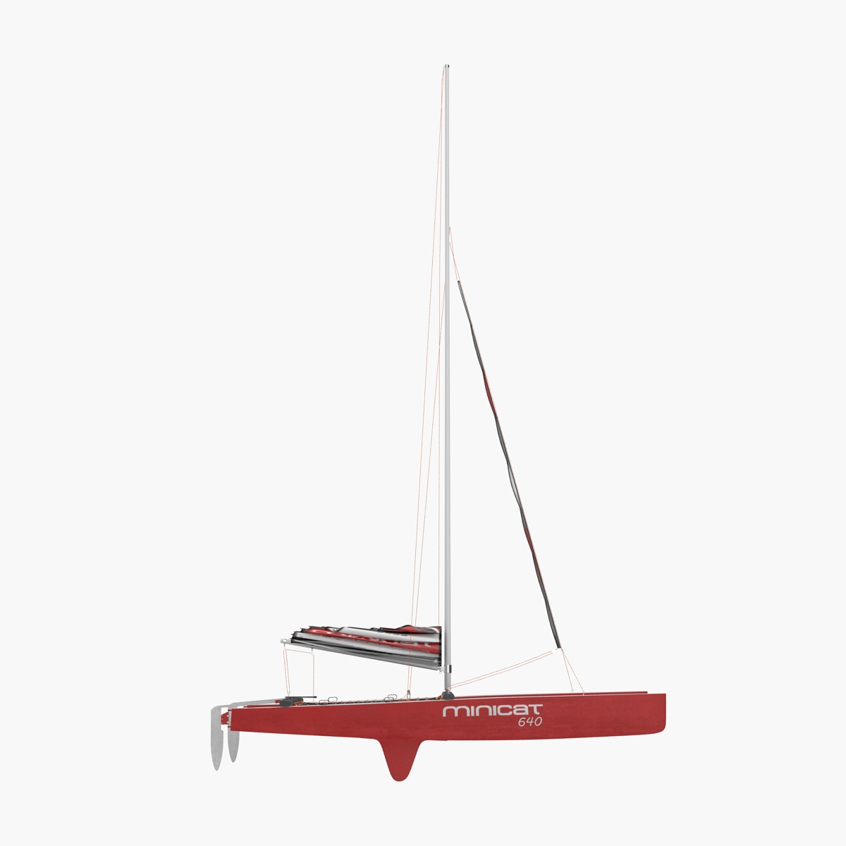 3D model Small Sail Catamaran