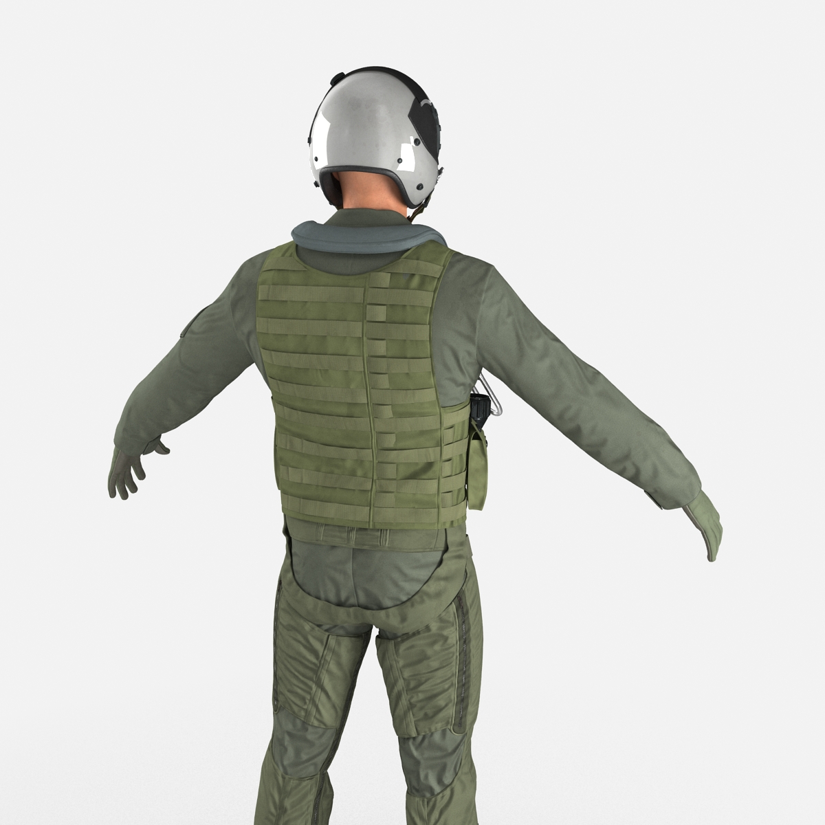 3D Military Jet Fighter Pilot