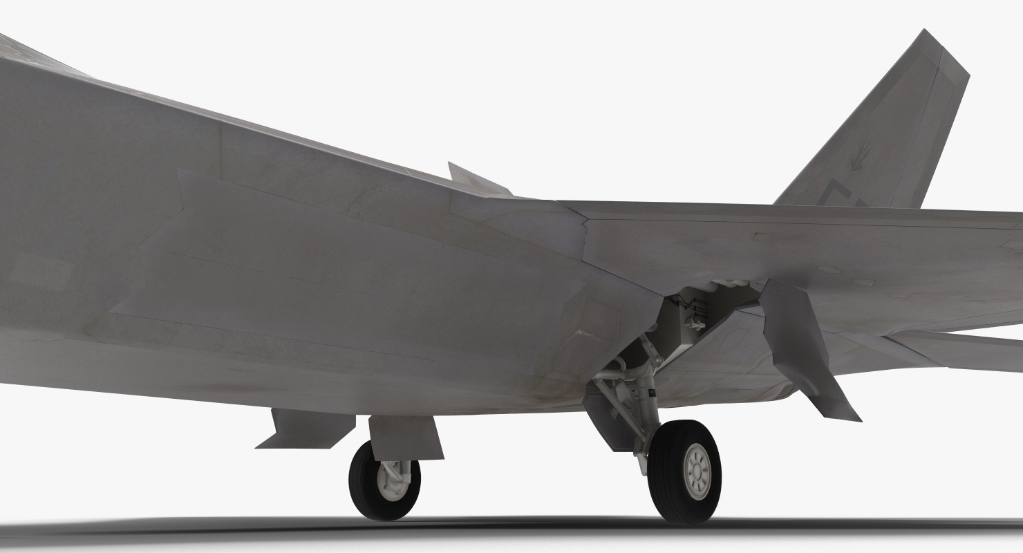 3D F 22 Raptor Rigged model