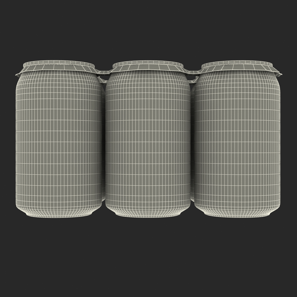 3D Six Pack of Cans Dr Pepper Zero