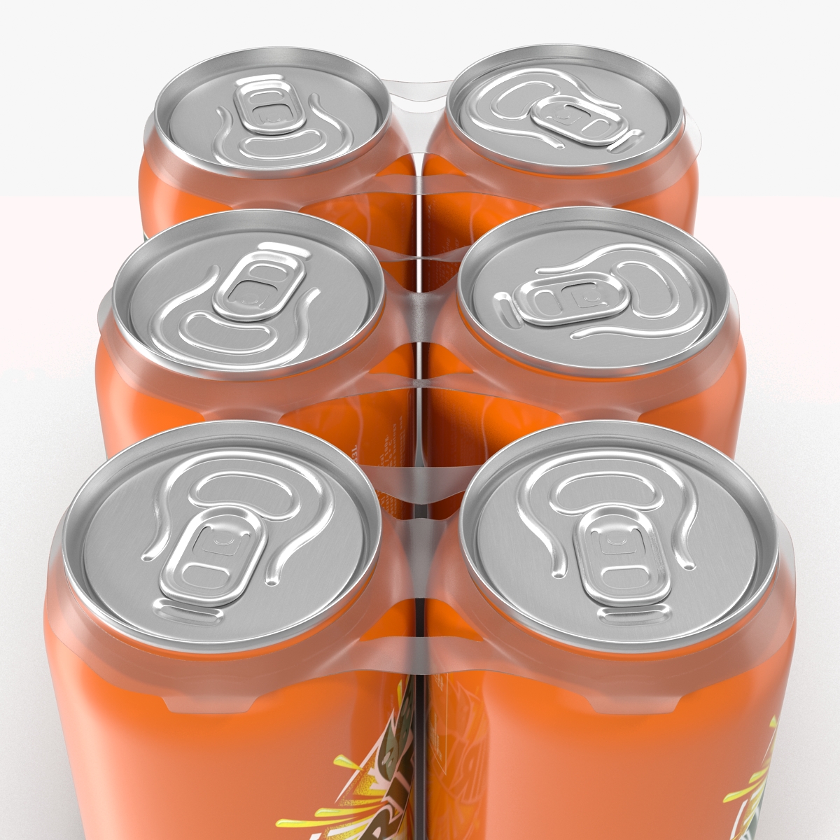 Six Pack of Cans Mirinda 3D model