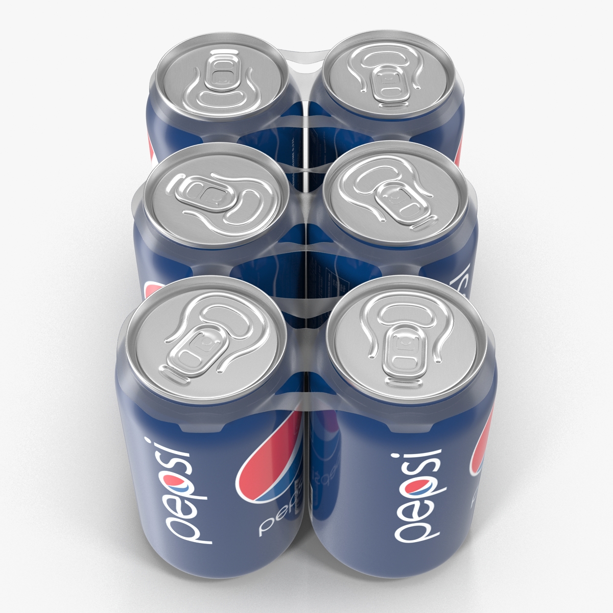 Six Pack of Cans Pepsi 3D