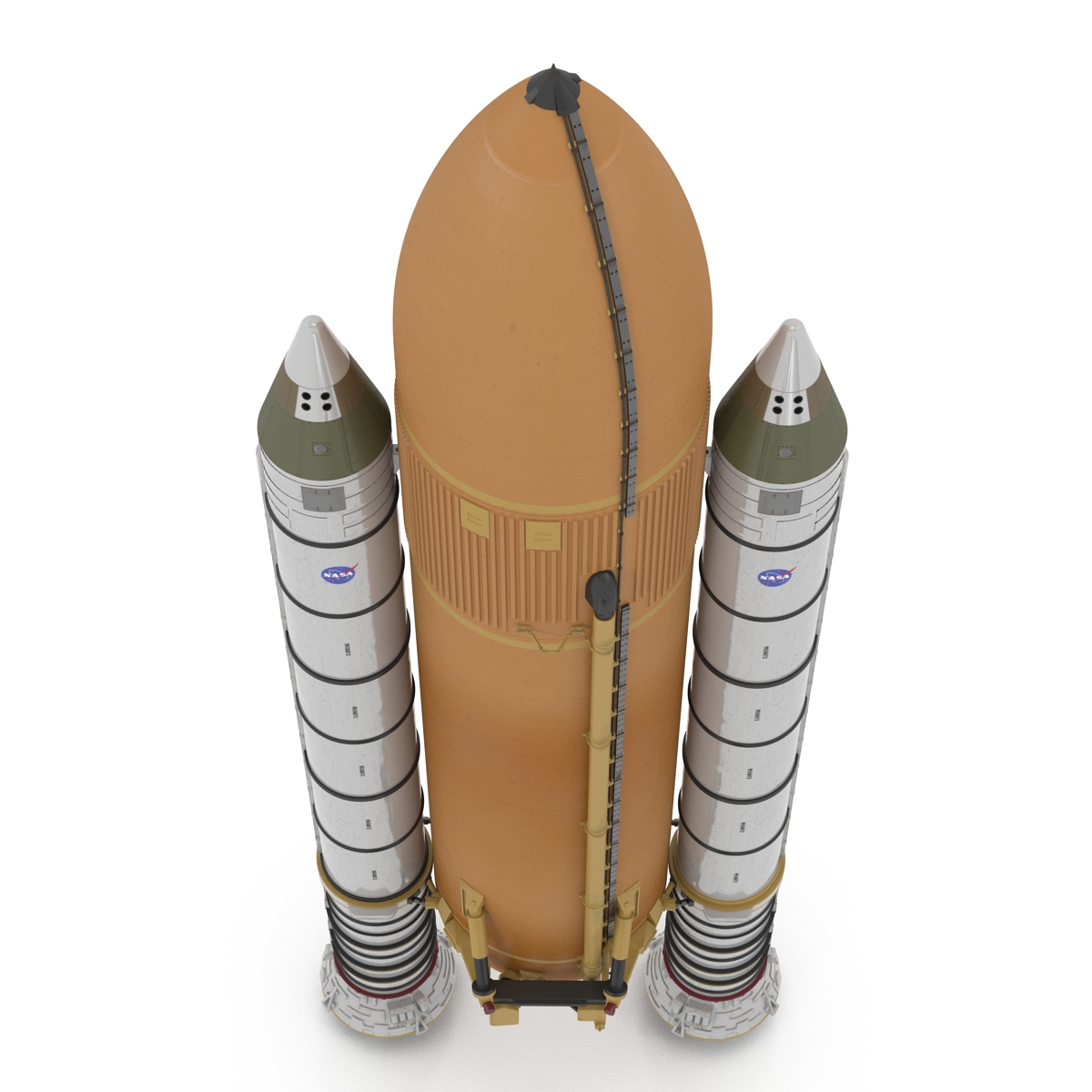 Space Shuttle Endeavour With Boosters 3D