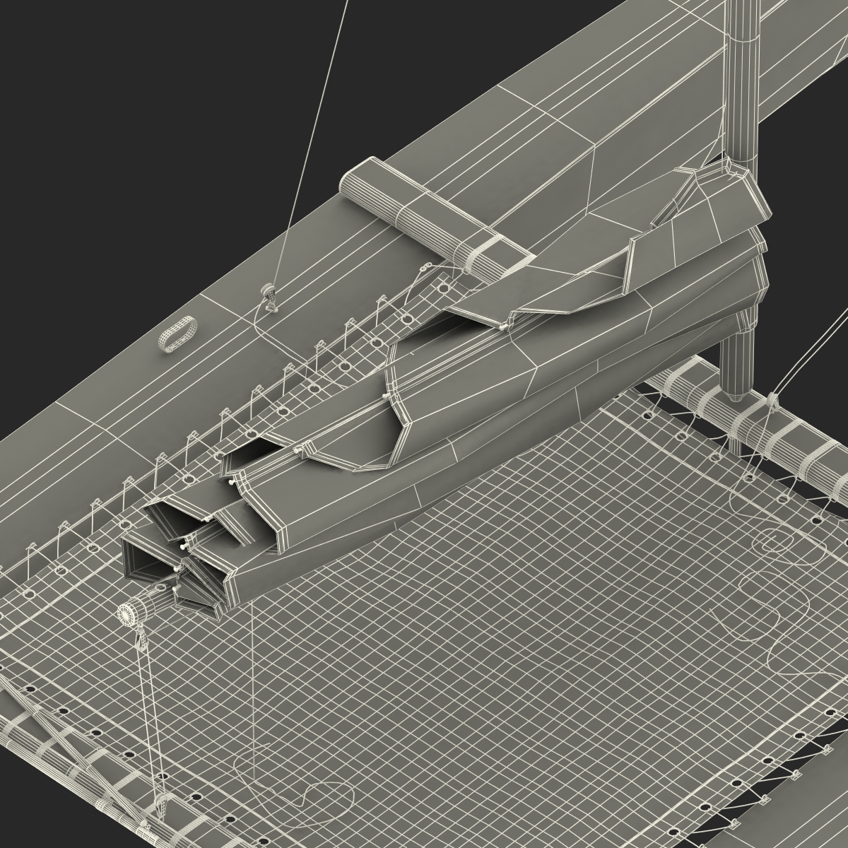 3D Small Sail Catamaran Generic model